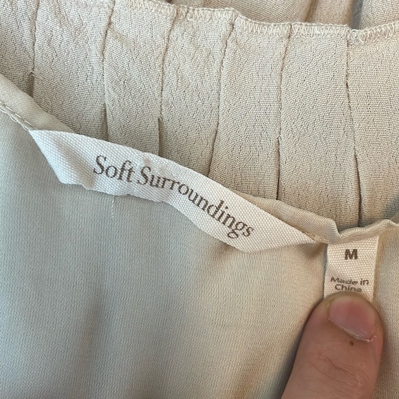 Soft Surroundings strap cream lace maxi dress size medium - Picture 6 of 8